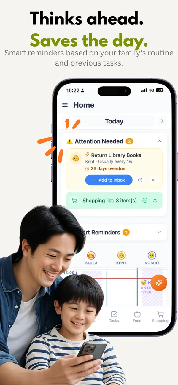 Smart household reminders in Home Brain